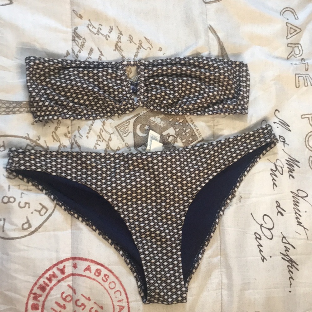 Tube top swim suit